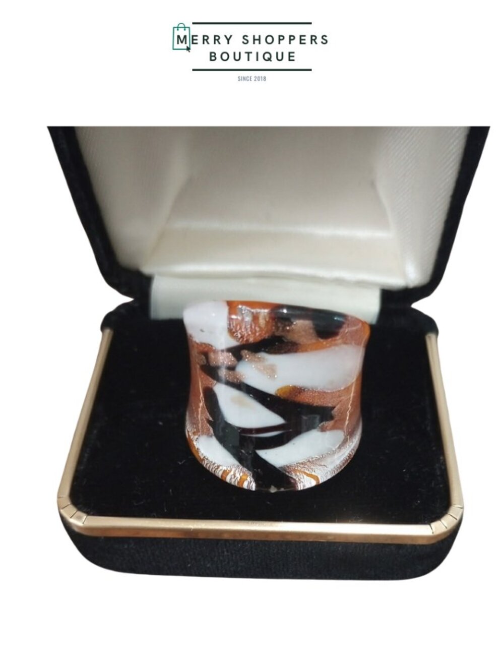 Italian Murano Glass Rings